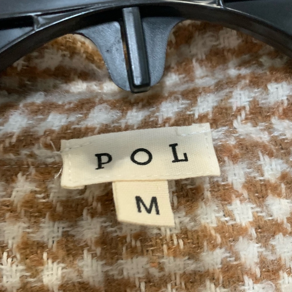 NEW POL Brown and Tan Women's Patch Jacket - Picture 2 of 3